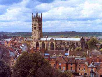 St Marys Church from Warwick Castle